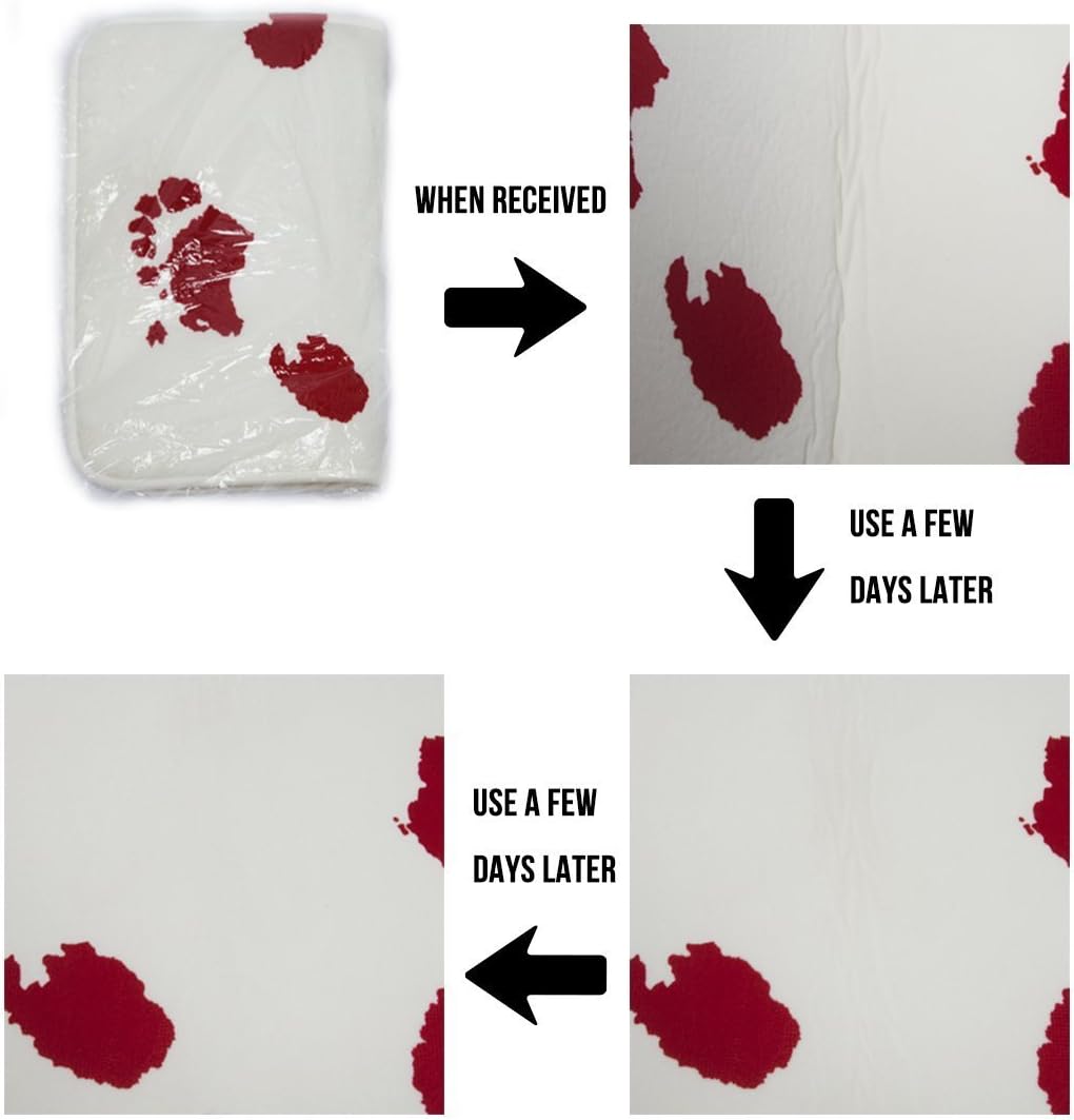 Cute Cat Bath Mat with Funny Design and Non-Slip Backing