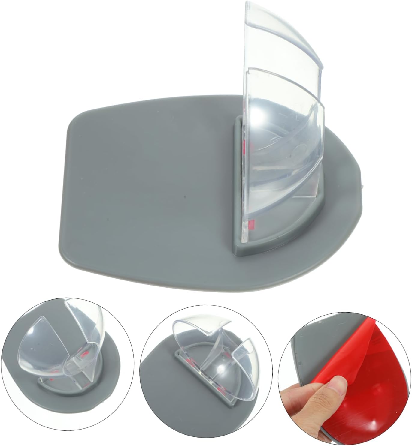 Cabilock Wall Cup Holder for Bathroom Kitchen Grey