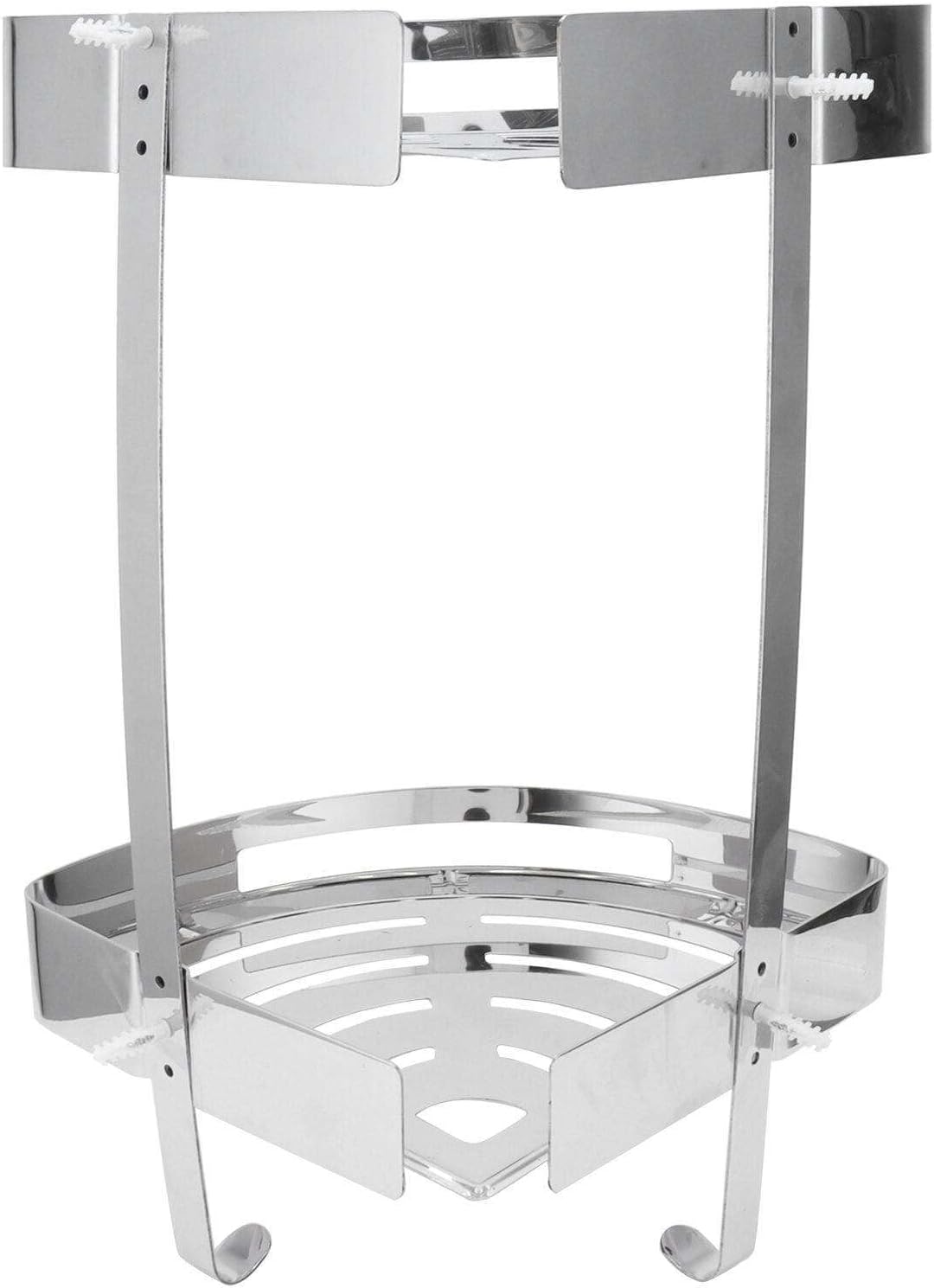 FINANCIALLY LIT 2-Tier Bathroom Corner Shelf Organizer