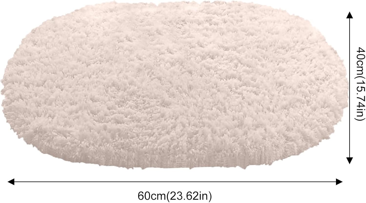 Extra Soft Shaggy Bath Rug Set of 3 for Shower and Kitchen