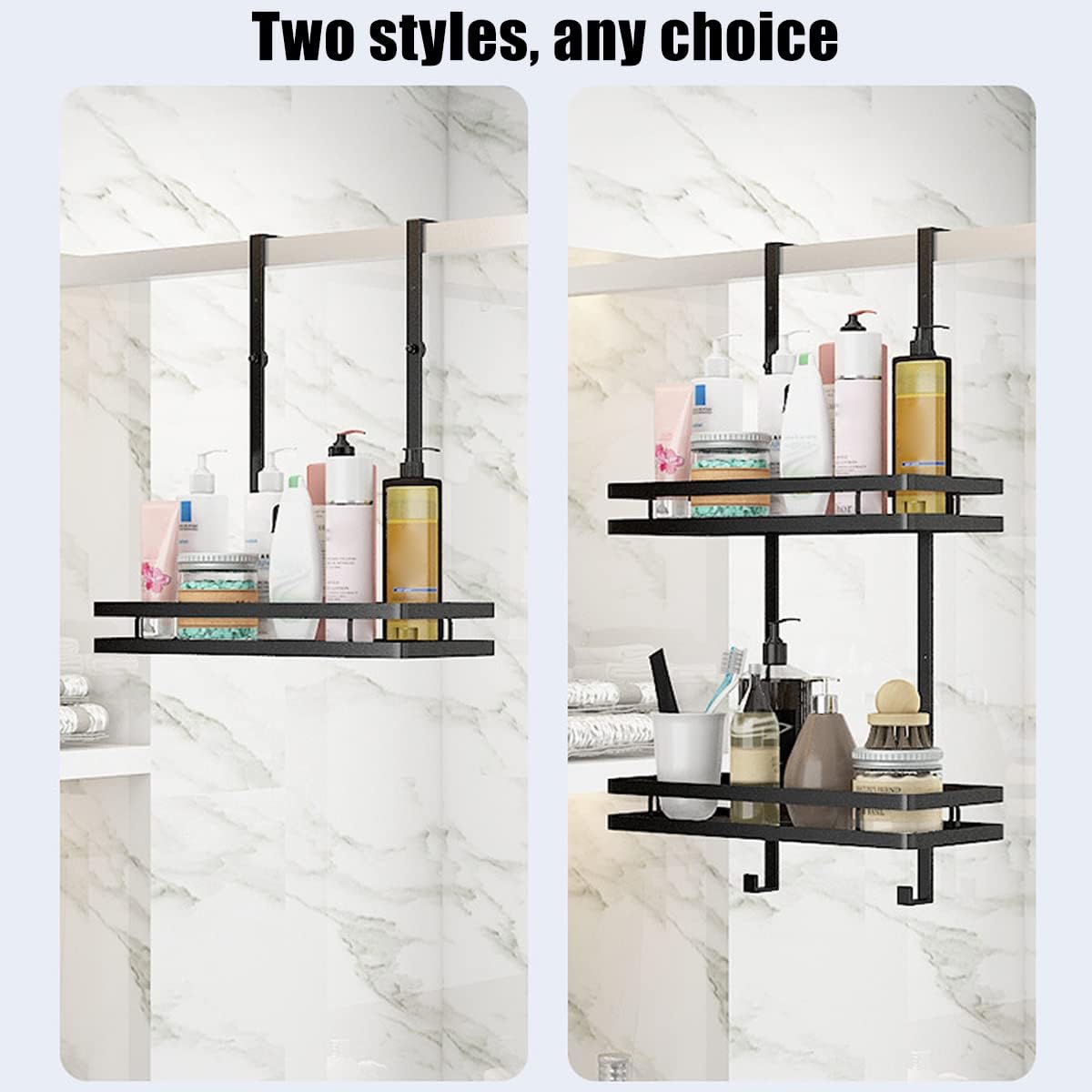 Abizarch Shower Caddy with Hooks and Suction Cups