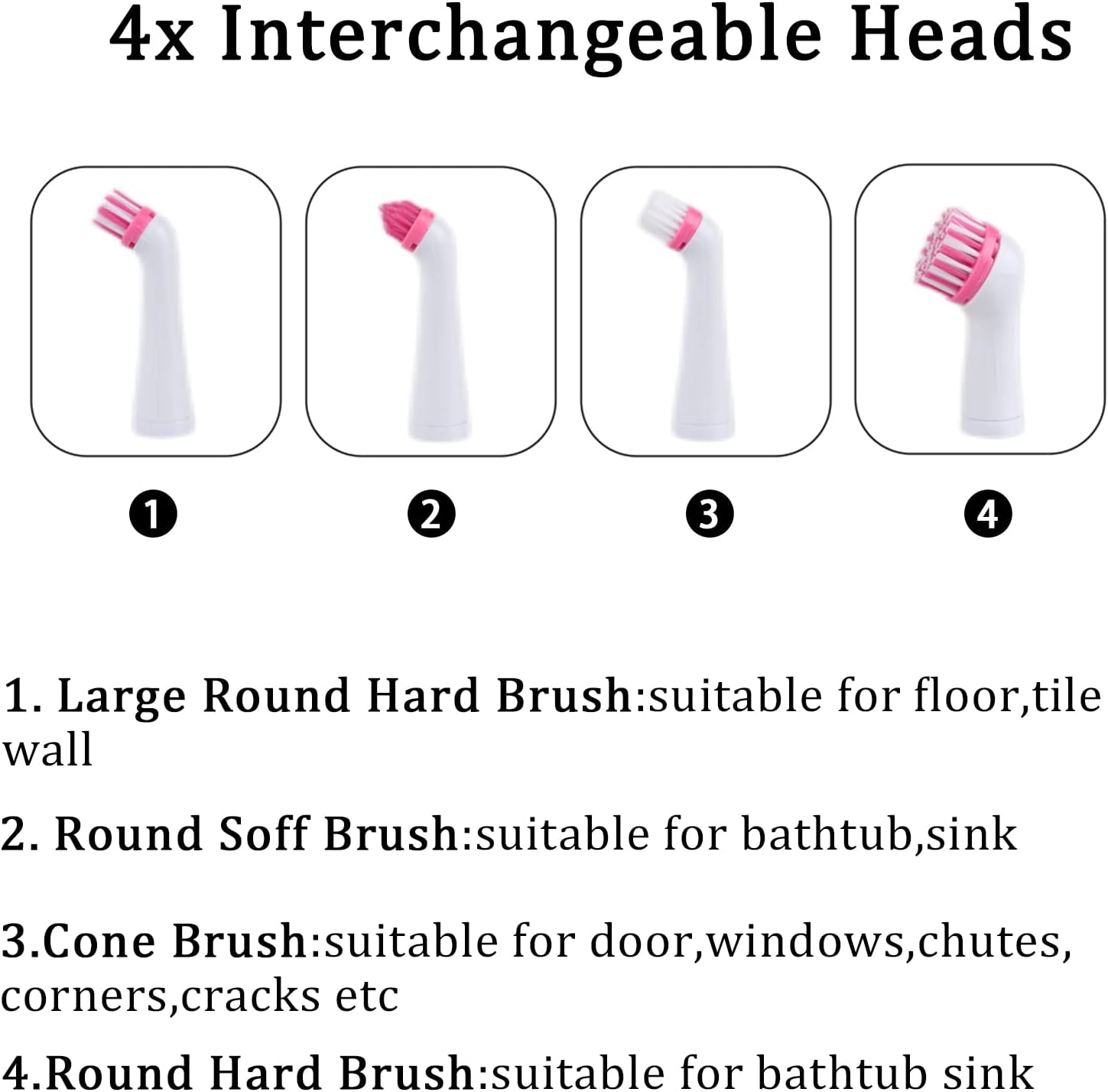 SOARING 4-in-1 Electric Toilet Brush with Cordless Motor
