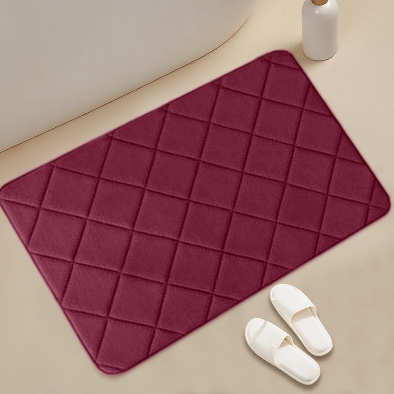 Soft Non-Slip Bath Rug for Bathroom Floor Tub and Shower