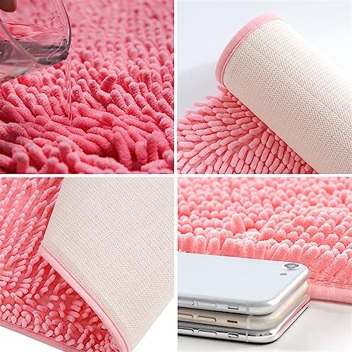 Reyox Thick Chenille Bath Mat Non Slip Fast Dry