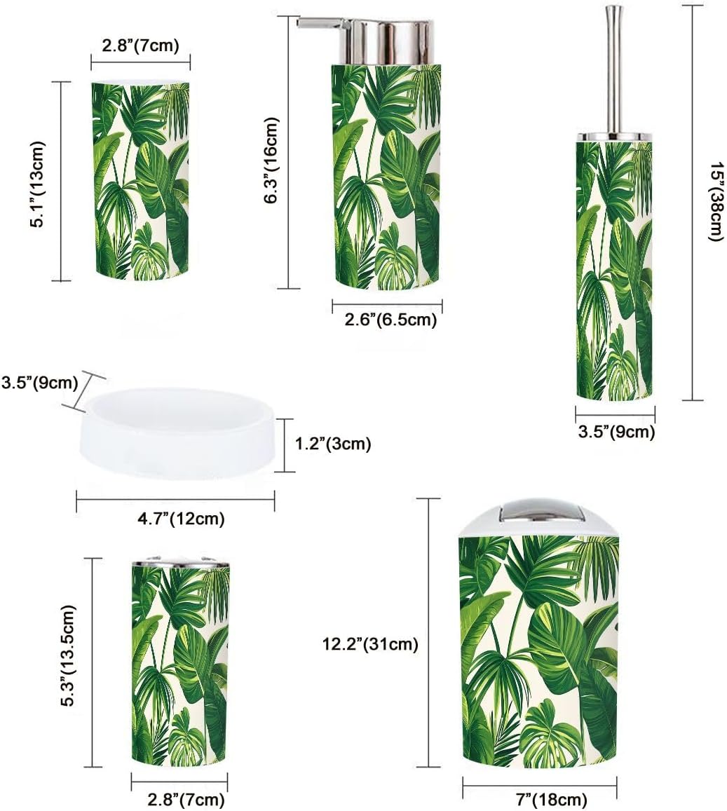TRANQDEHOM 6 Piece Bathroom Accessory Set 1