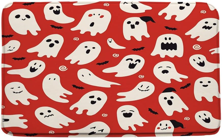 Halloween Ghost Bath Mat 16x24 Inch 1