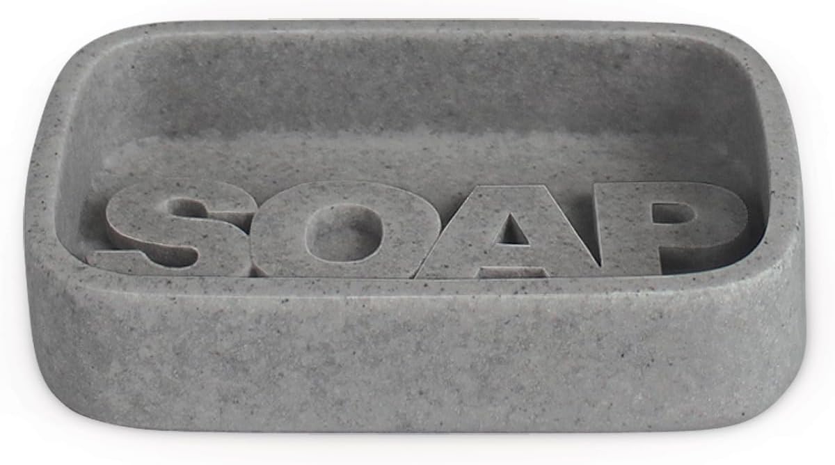 Splash Home Soap Embossed Resin Soap Dish
