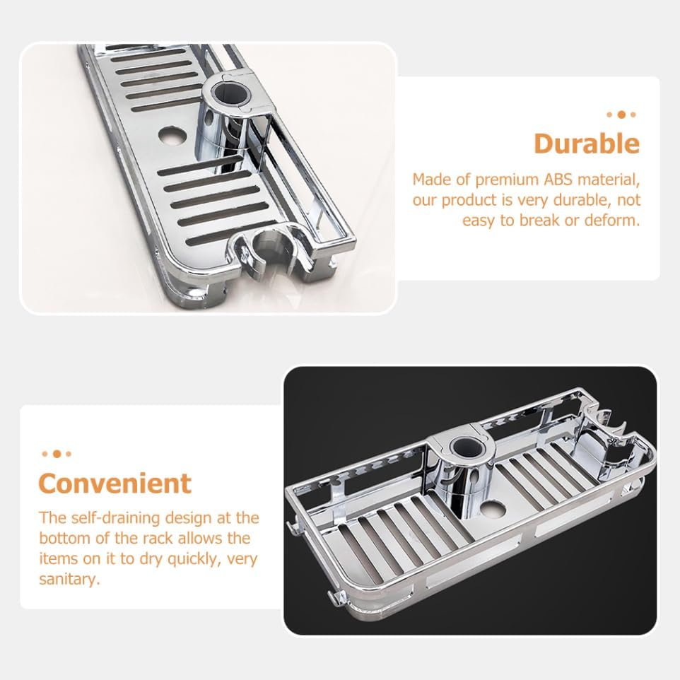Cabilock Adjustable Shower Caddy with Storage