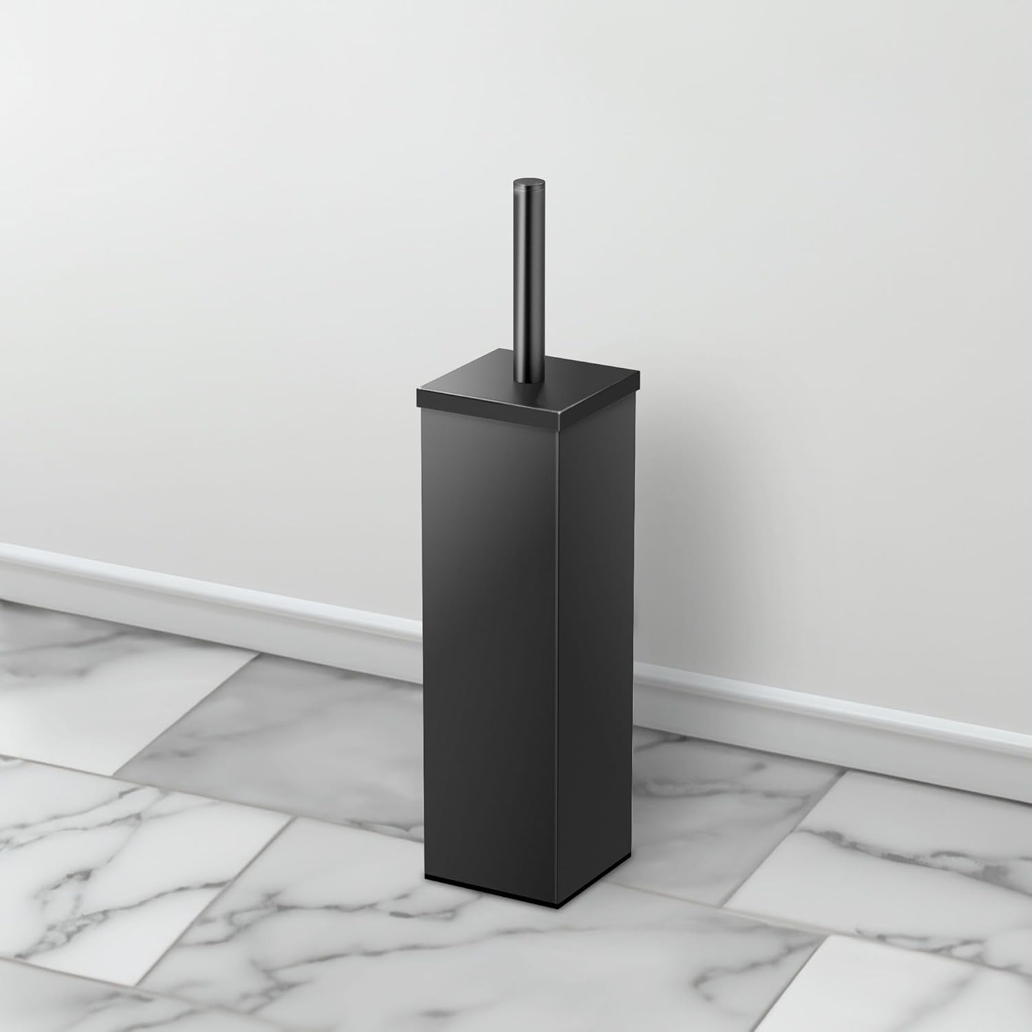 Gatco 1488MX Matte Black Toilet Brush Holder 1