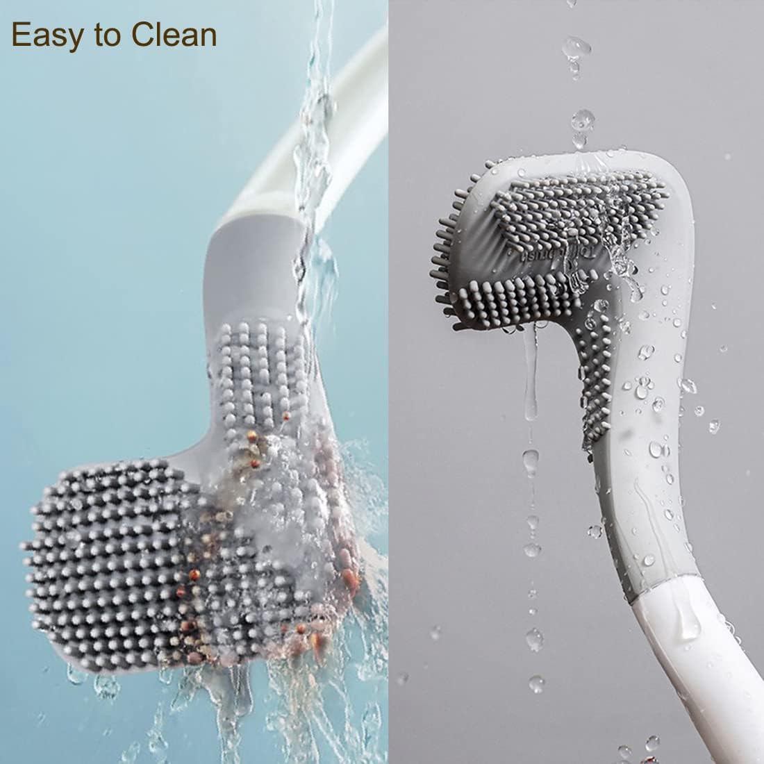 CYANLUX Long Handle Toilet Brush with Holder