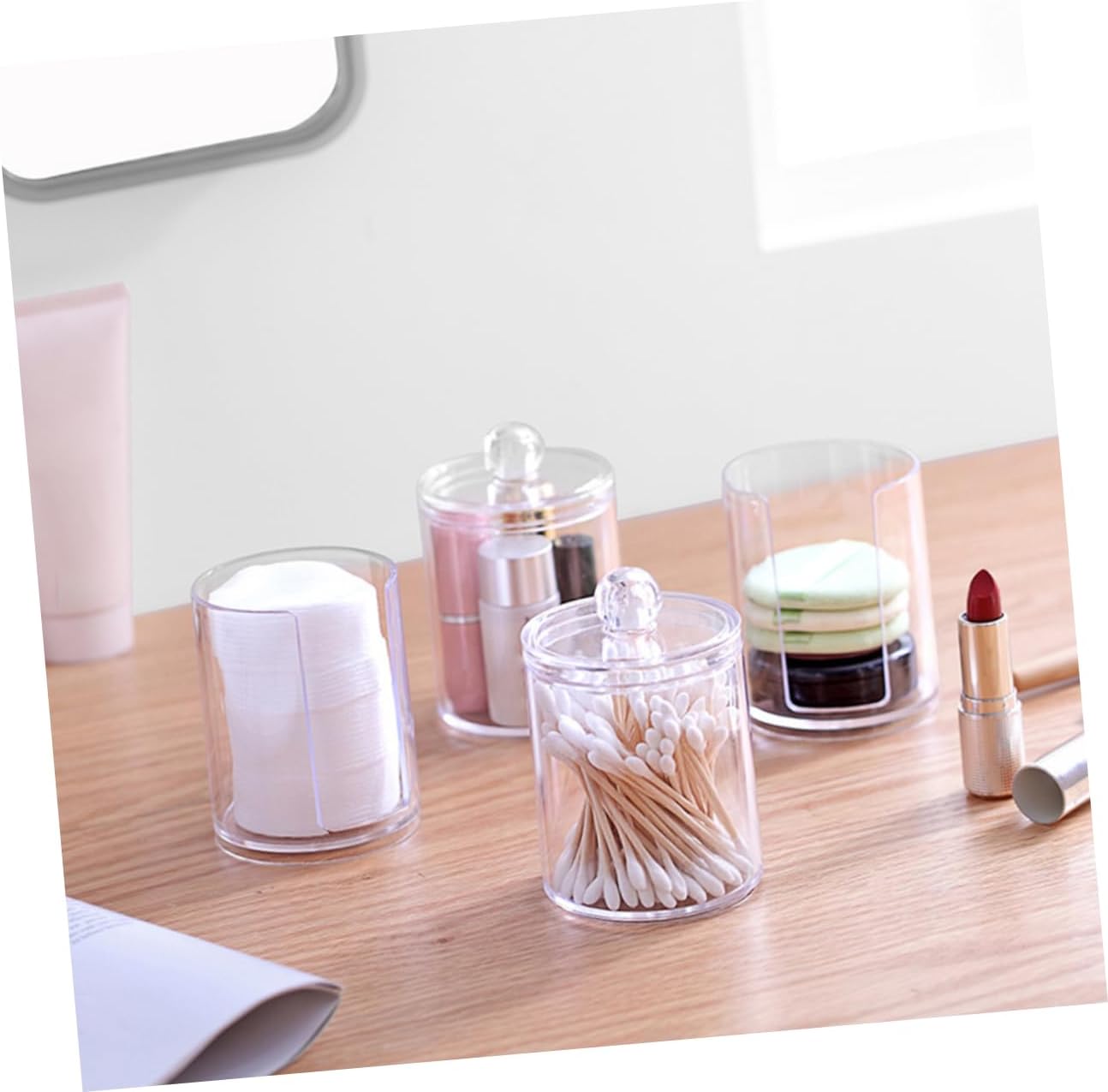 Cotton Pad Holder for Makeup Storage Stand