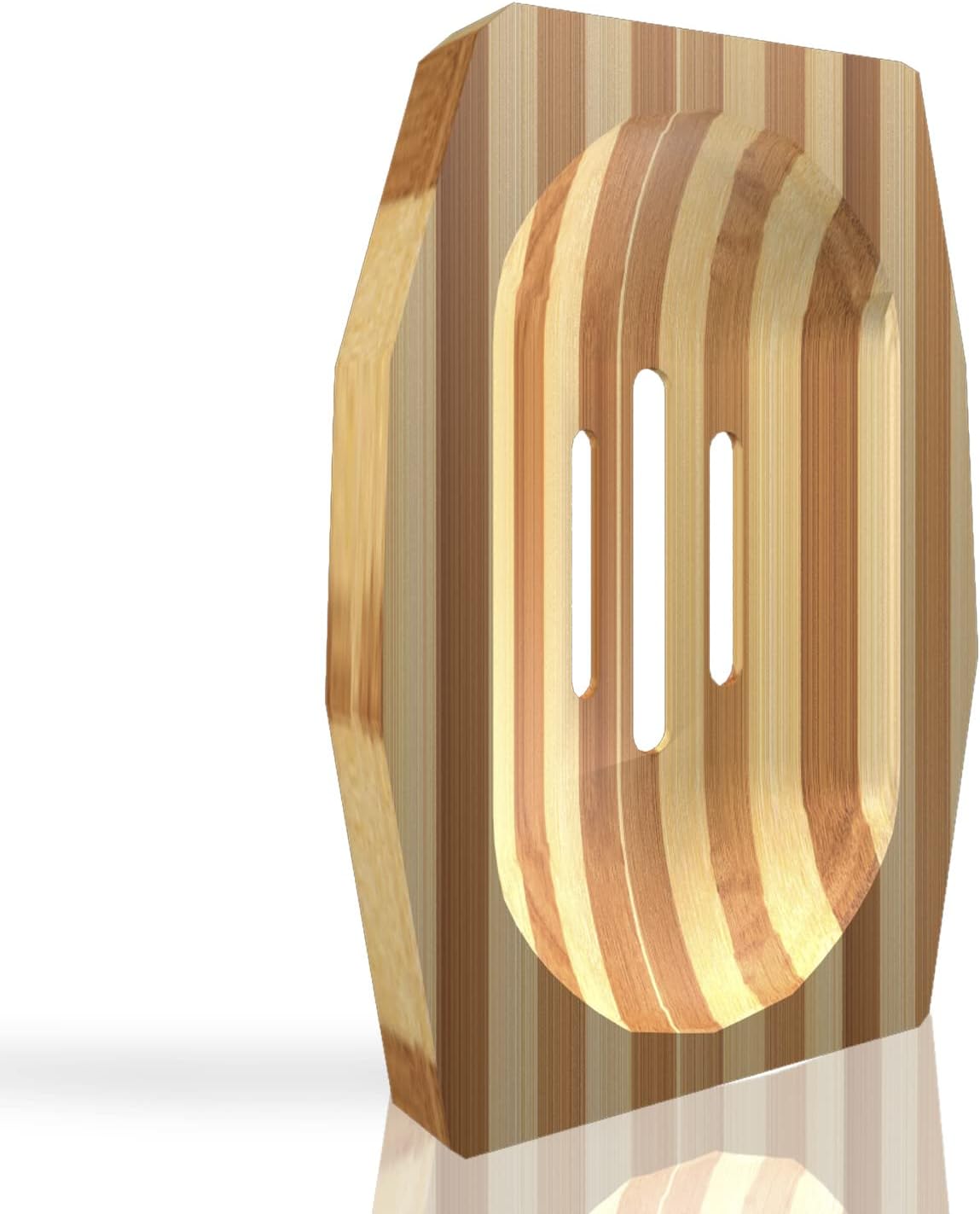 Worldfront Bamboo Soap Dish for Shower Wall