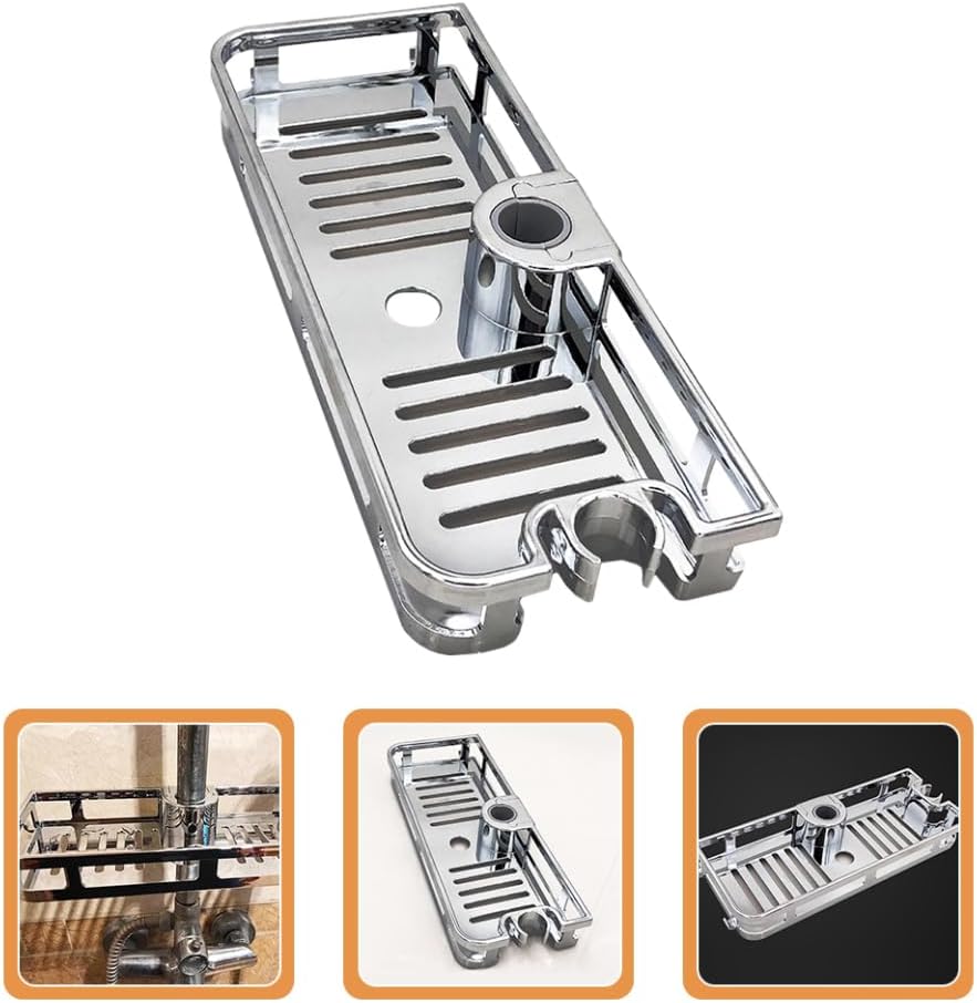 Cabilock Adjustable Shower Caddy with Storage