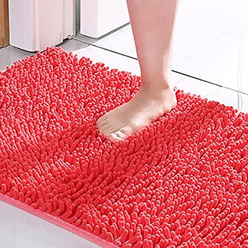 Chenille Bath Rug 20x32 Inch Soft Absorbent Shaggy Mat
