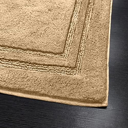 Superior Non-Slip Bath Rug Set 2 Piece Latte