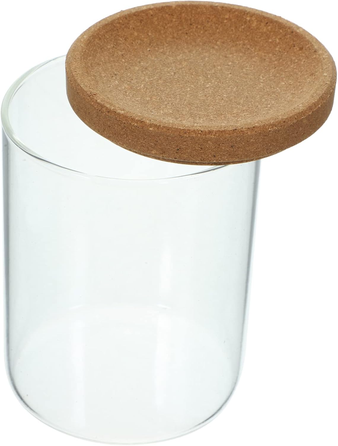 VINTORKY Bamboo Lid Storage Jar for Cotton Balls and Swabs 1
