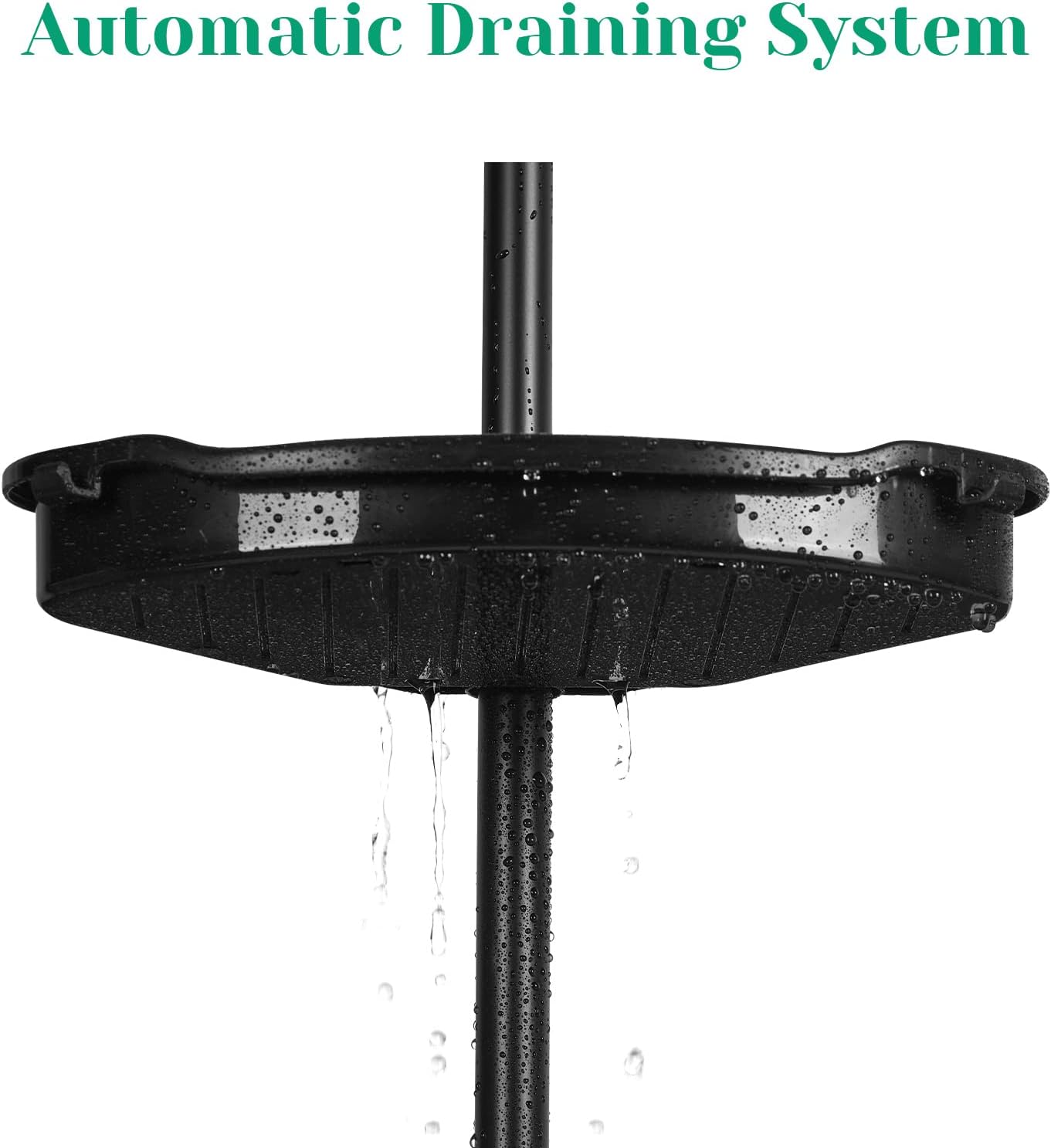 SunnyFurn Corner Shower Caddy with 4 Tiers