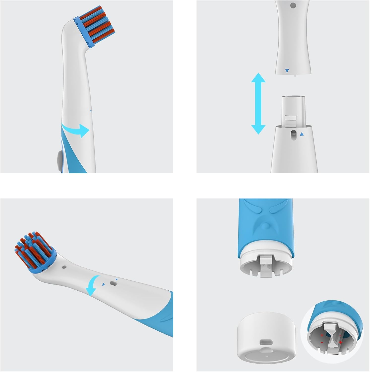SOARING Electric Cleaning Brush with 4-in-1 Heads