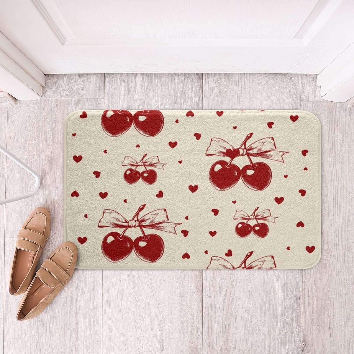 Jejeloiu Kawaii Bow Bath Rug 16x24 Inch