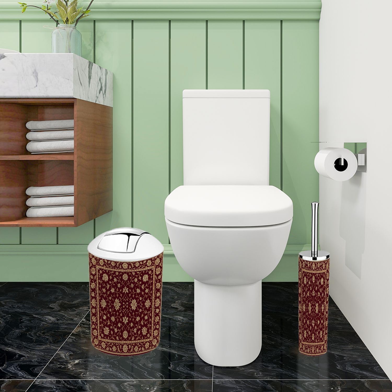 Boho Christmas Bathroom Accessories Set 6 Piece