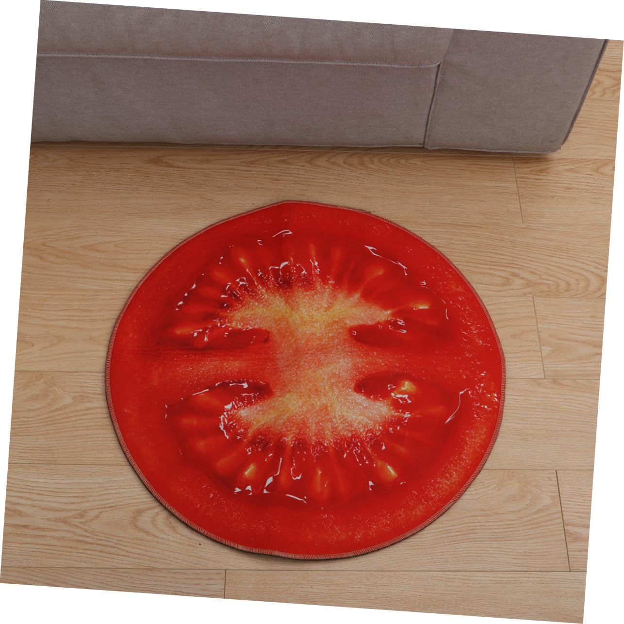 ABOOFAN Round Non-Slip Fruit Design Bath Mat