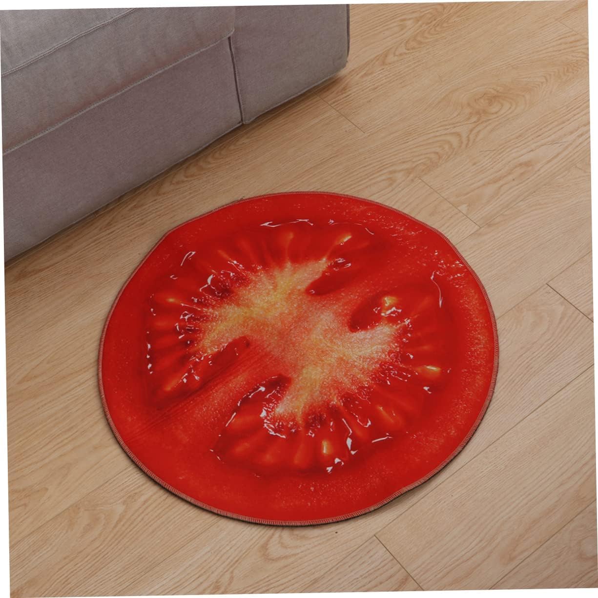 Round Non-Slip Foot Mat Water Absorbent for Living Room and Bathroom