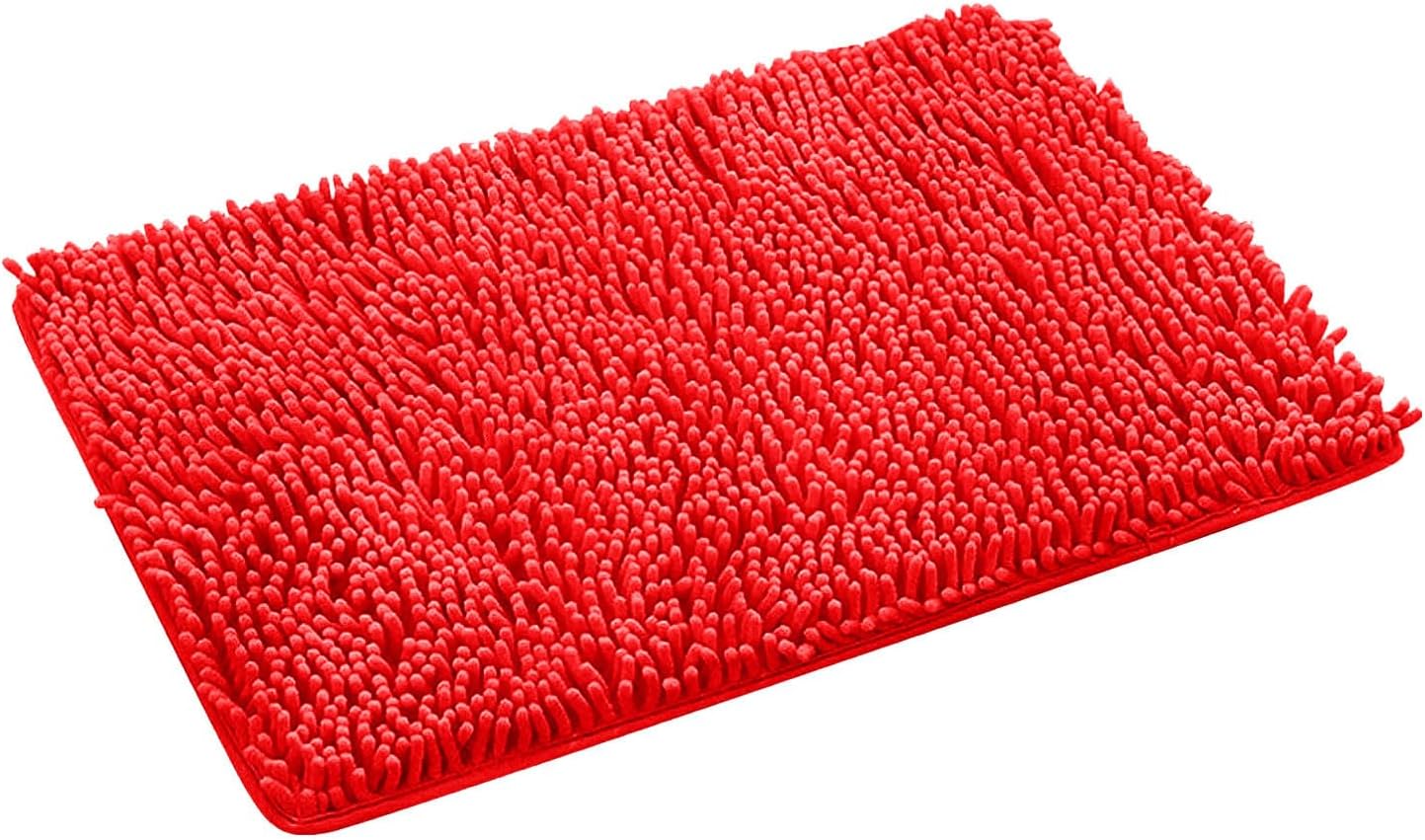 Gooddyiyukey Thick Absorbent Shaggy Bath Mat