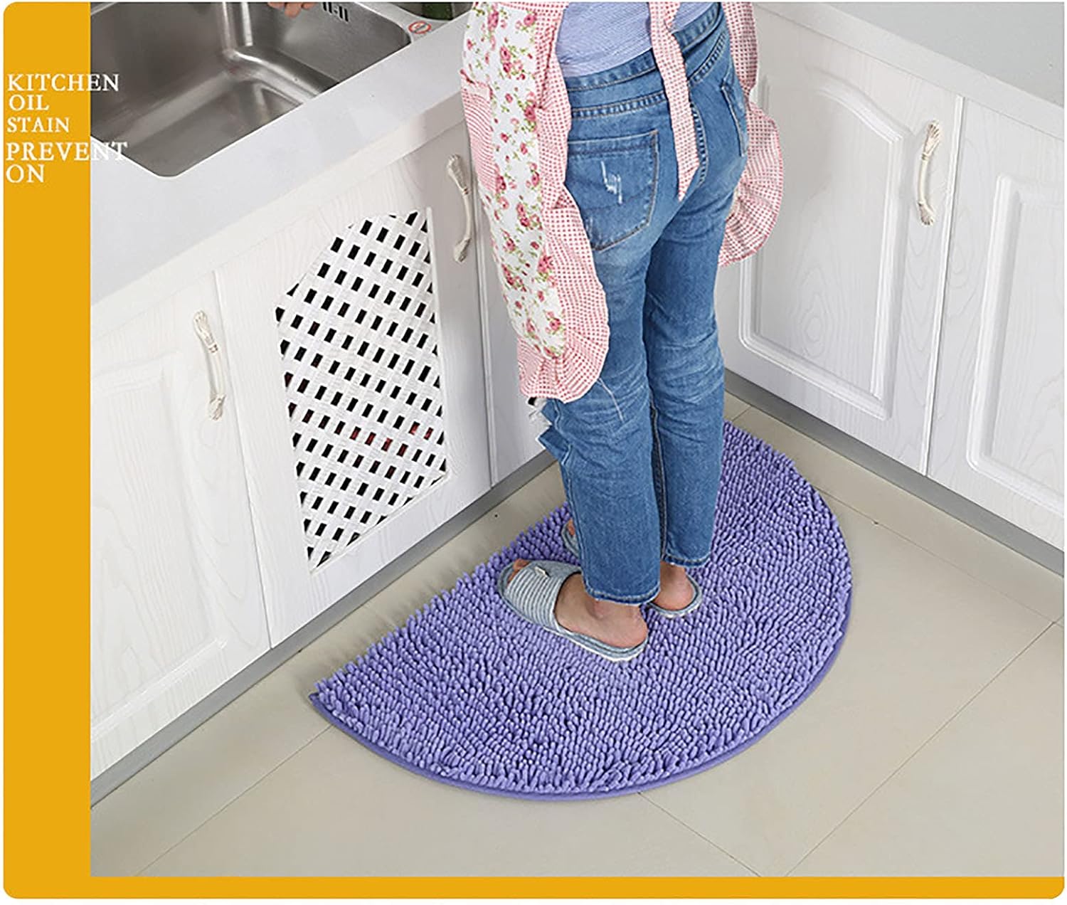 KELINFONG 20x14 Non-Slip Bath Rug Set
