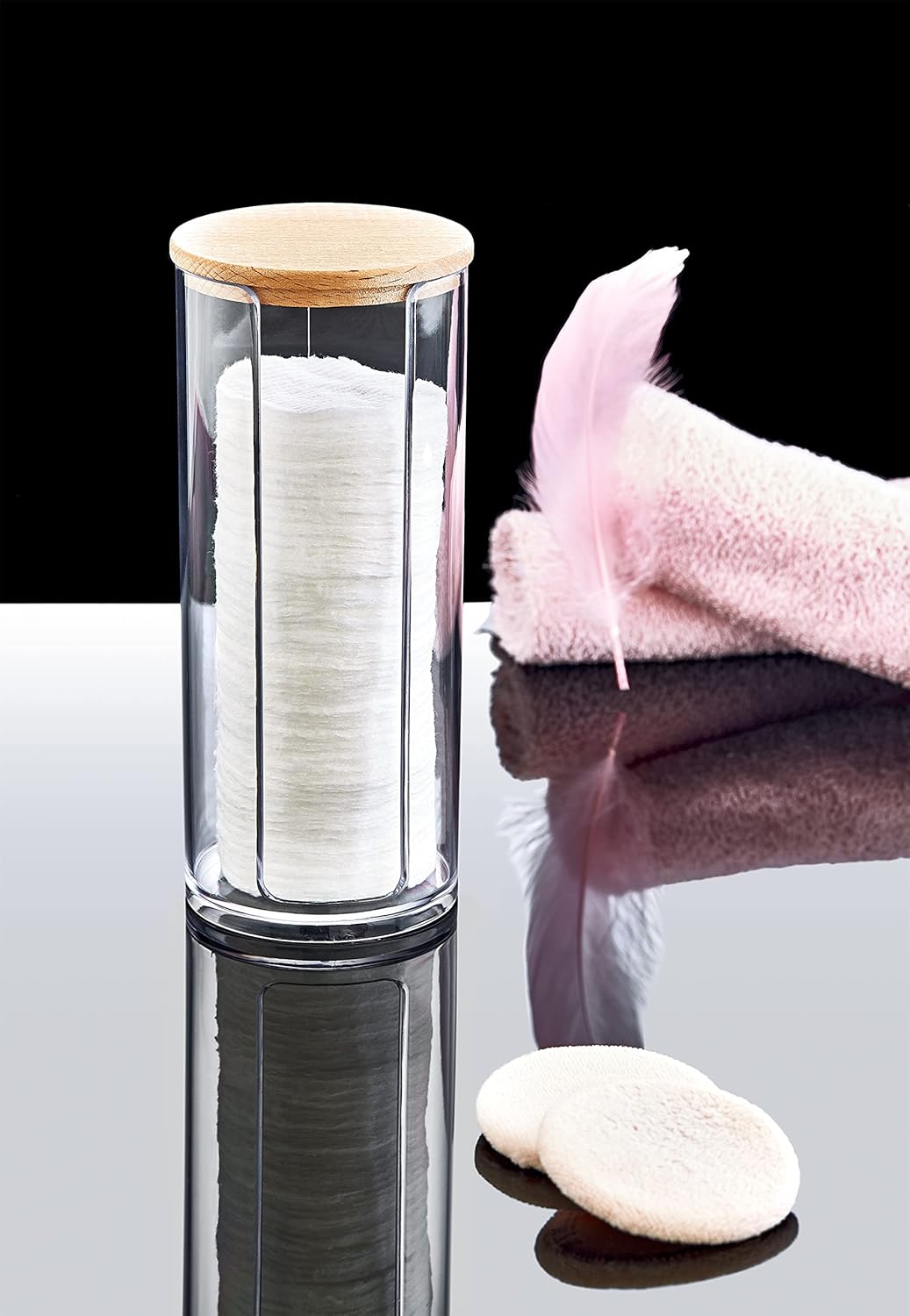 Boxup Bathroom Organizers - Cotton Swab Holder With Lids