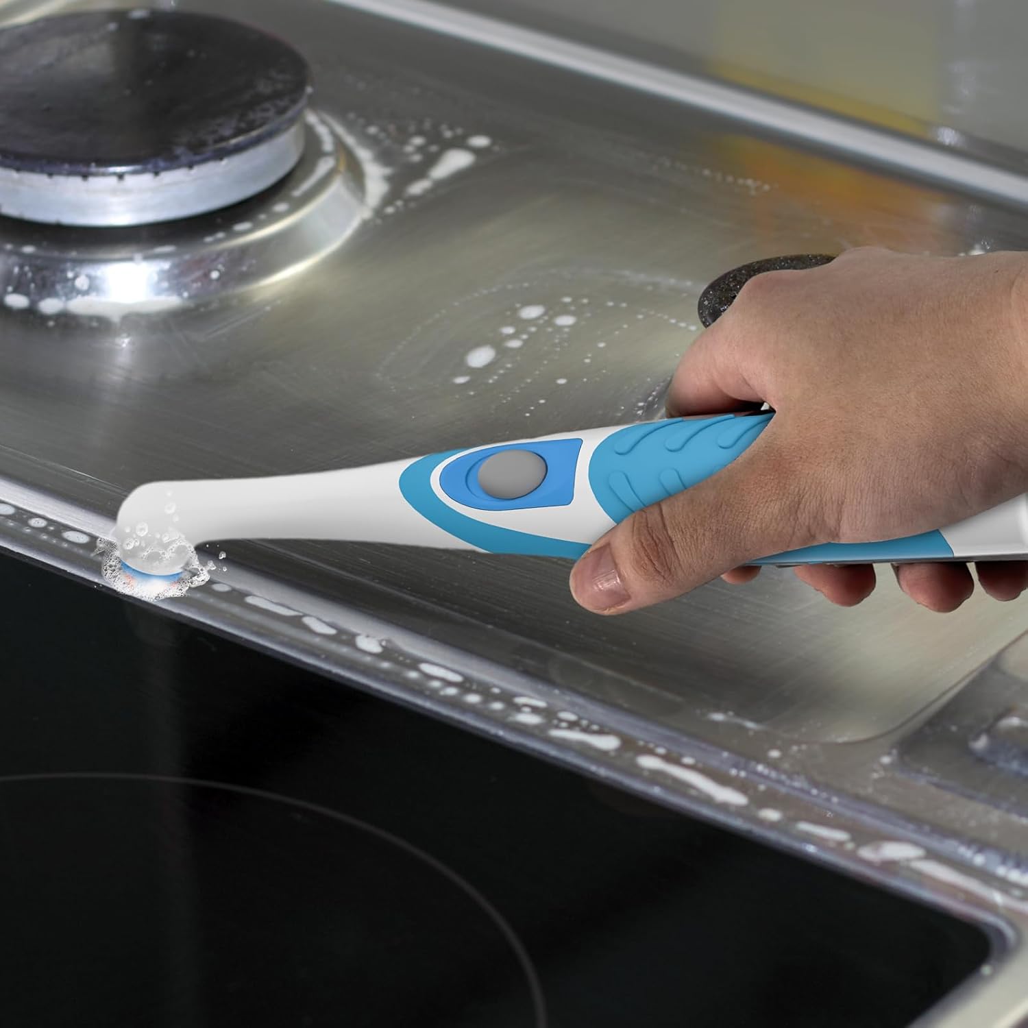 SOARING Electric Cleaning Brush with 4-in-1 Heads