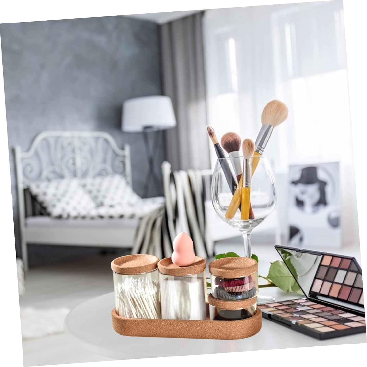 GRIRIW Aesthetic Bathroom Storage Canister