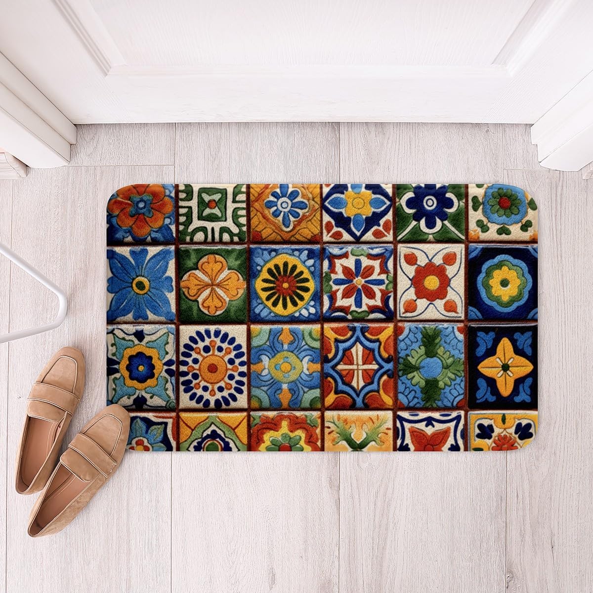 Erosebridal Exotic Bohemian Bath Rug Set