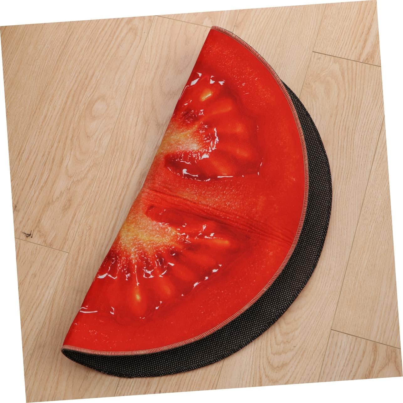 Round Non-Slip Foot Mat with Fruit Design