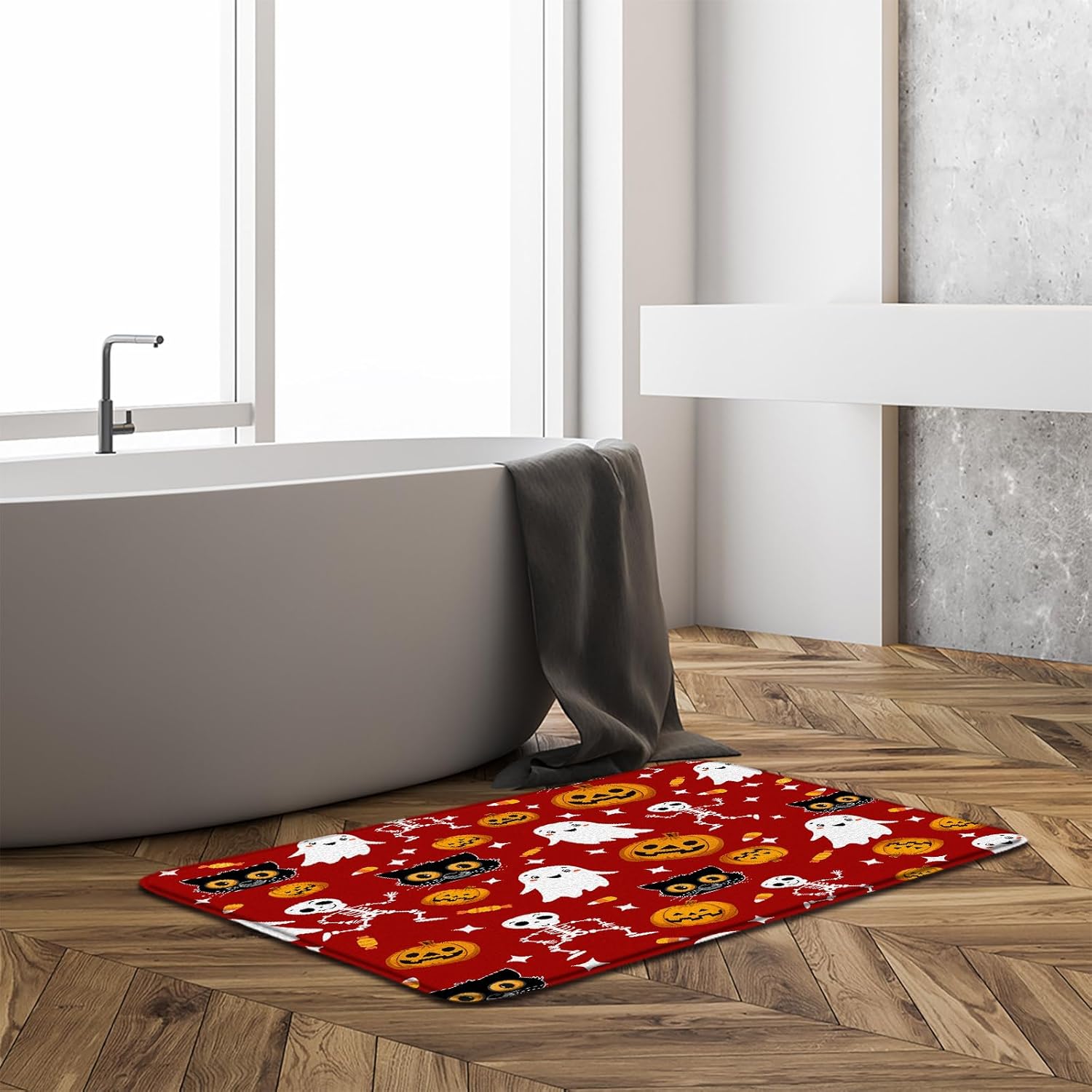 Cute Halloween Bath Mat 16x24 Inch 1