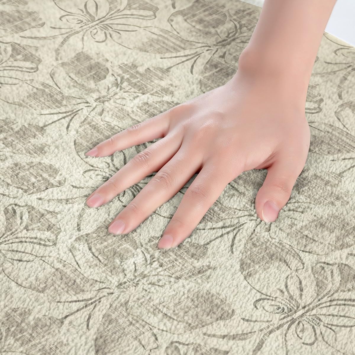 Feelyou 16x24 Inch Vintage Floral Bath Rug