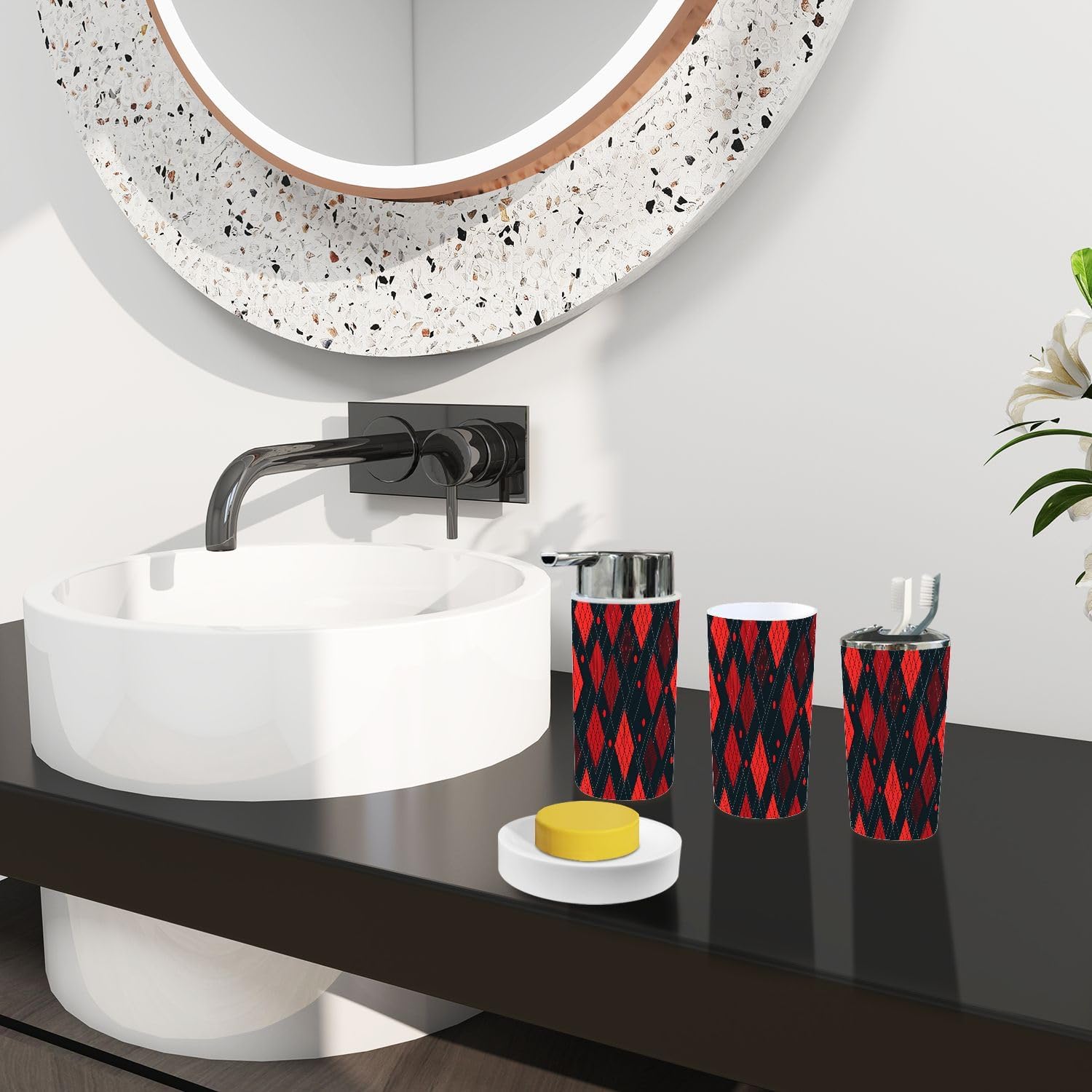 Boho 6-Piece Bathroom Accessory Set