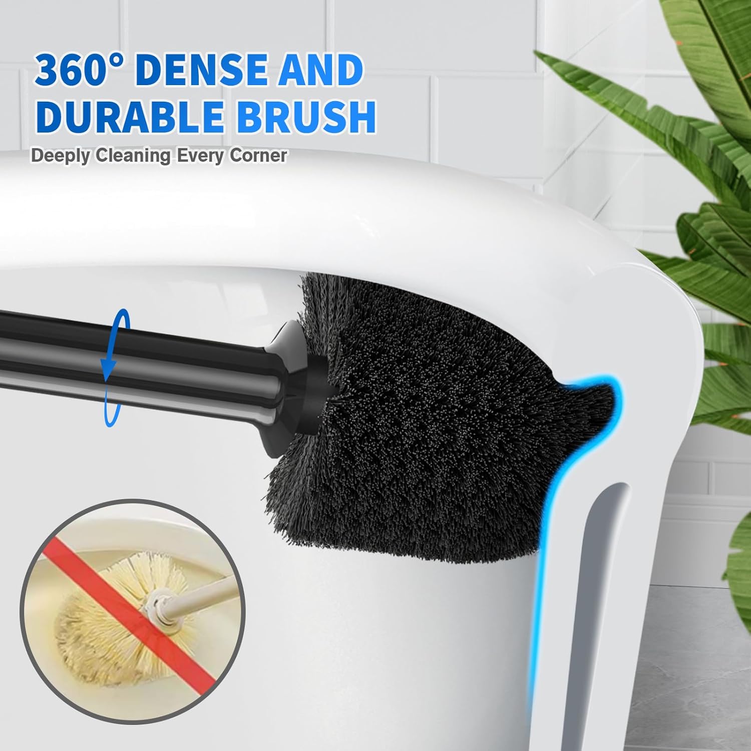 LOVLOY 3PCS Toilet Plunger and Brush Set 1