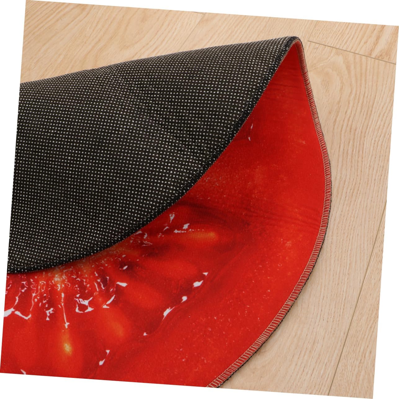 Hoement Round Non-Slip Foot Mat for Bath Living Room