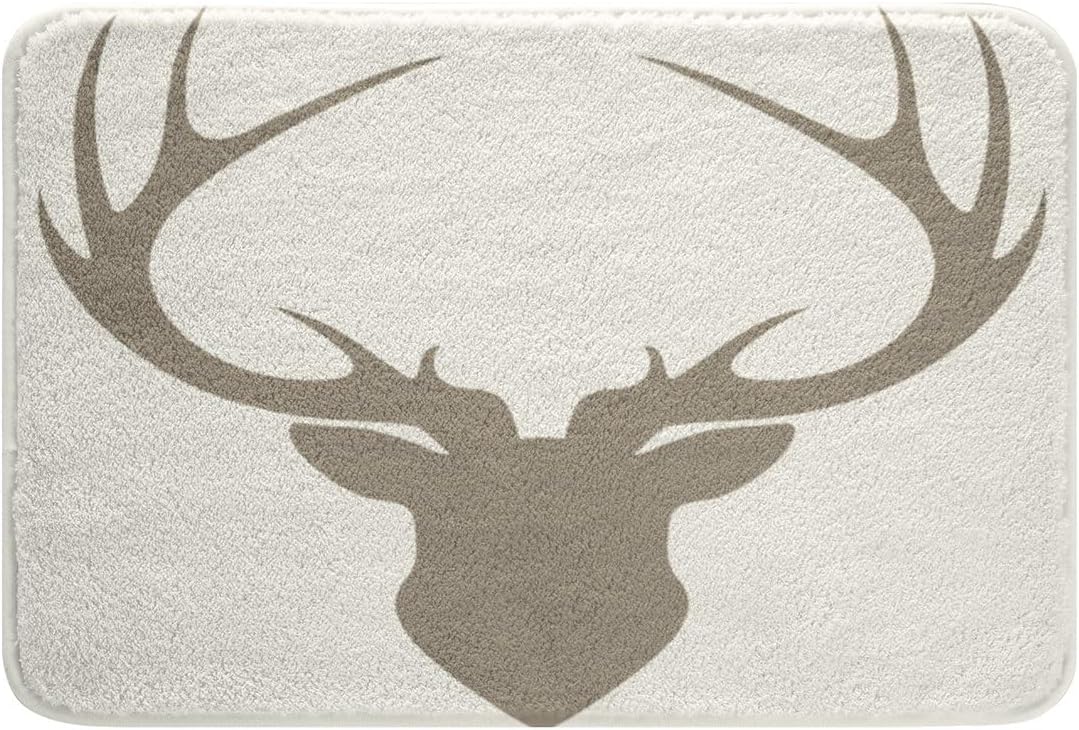 Jejeloiu Wild Animal Bath Rugs 16x24 Inch