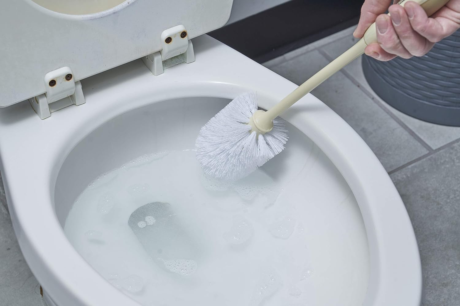 Superio Toilet Brush - Heavy Duty Cleaning Tool with Hook