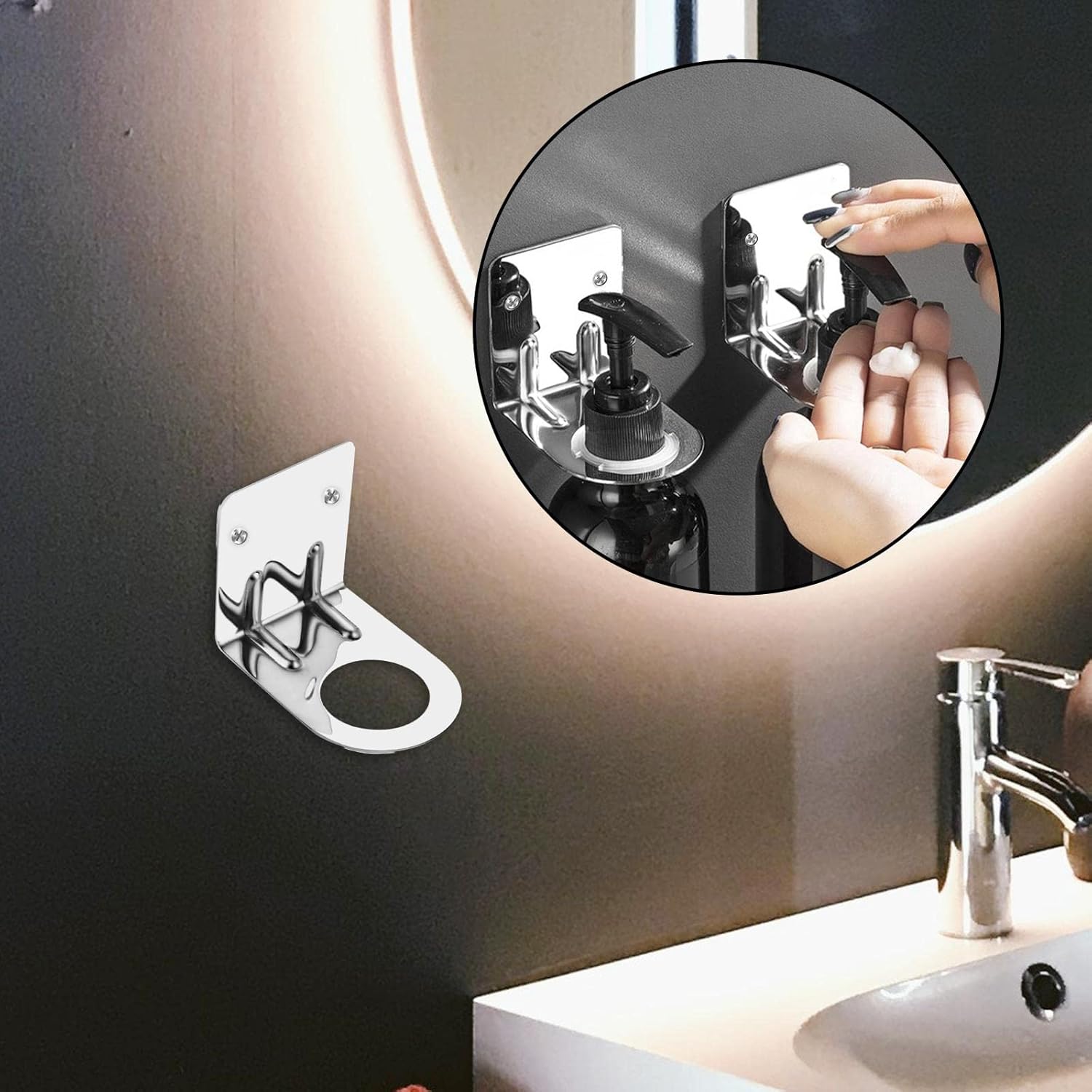 Qianly Modern Wall-Mounted Shower Shelf Organizer 2