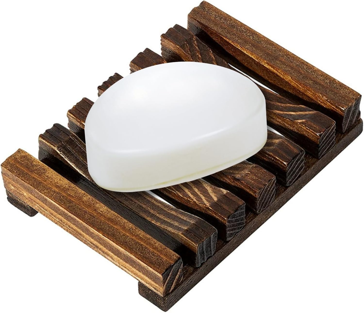 Wooden Soap Dish - 1pcs Natural Pine Wood Holder