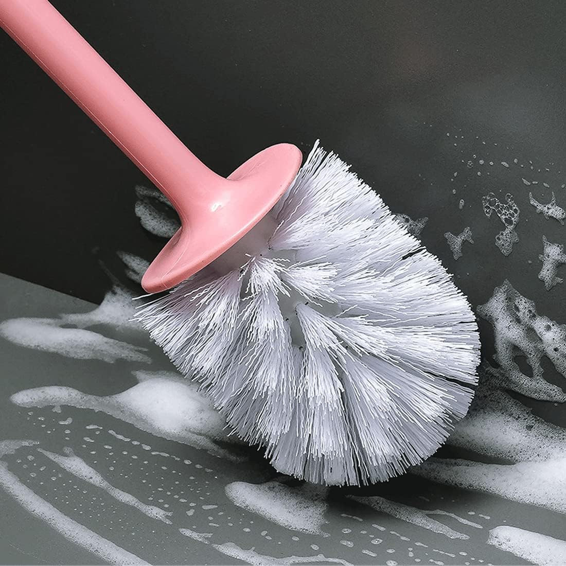 GYDMEG Toilet Brush with Holder Deep Cleaning Wall Mounted Quick Drying 360 Cleaning