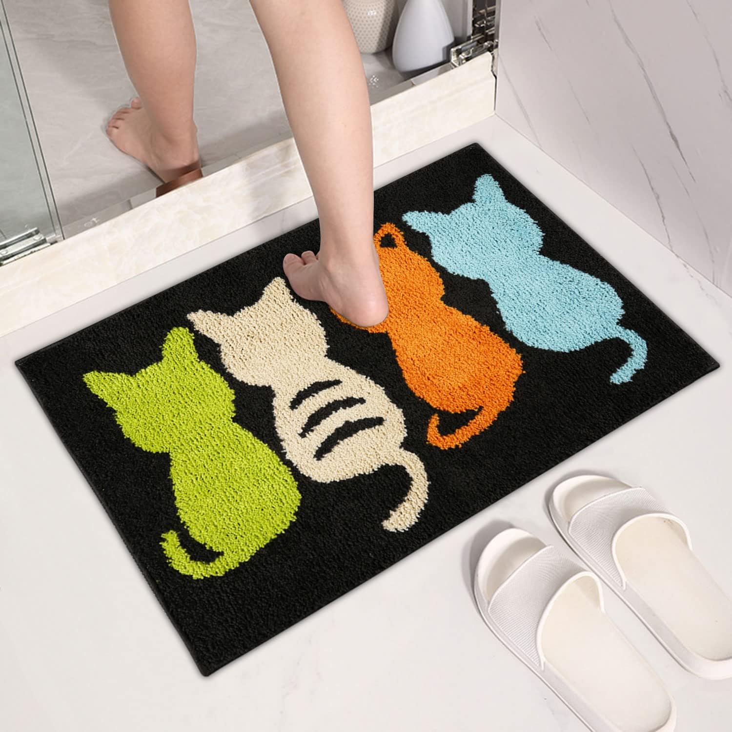 Hi Space Fluffy Bath Rug 315x197IN Non-Slip Plush Kawaii