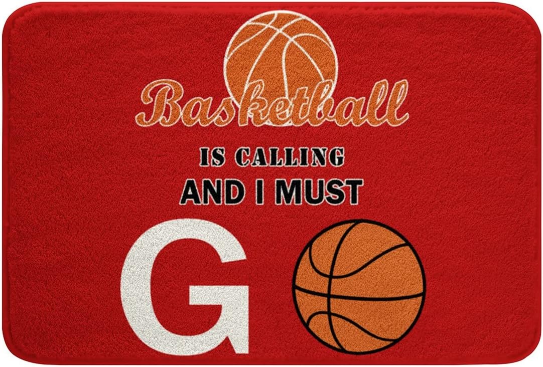 Baseball Bath Rug 24x16 Inch 3D Green Print Soft Fleece Doormat