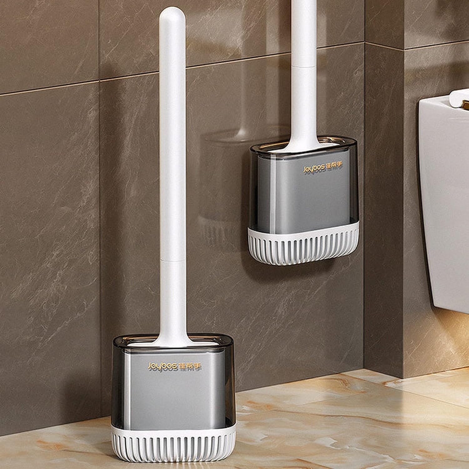 JOYBOS Toilet Brush with 38cm Base 10x6x38