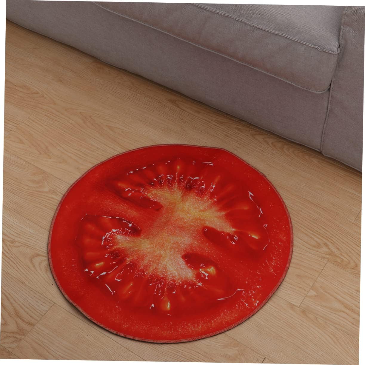 ABOOFAN Round Non-Slip Fruit Design Bath Mat