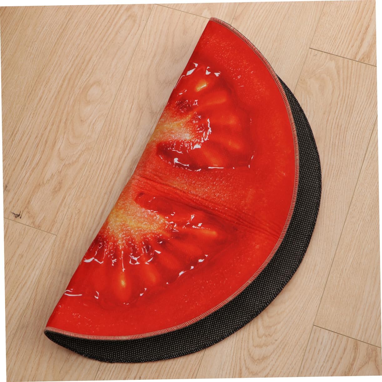 Healifty Round Non-Slip Fruit Rug for Bath Bedroom