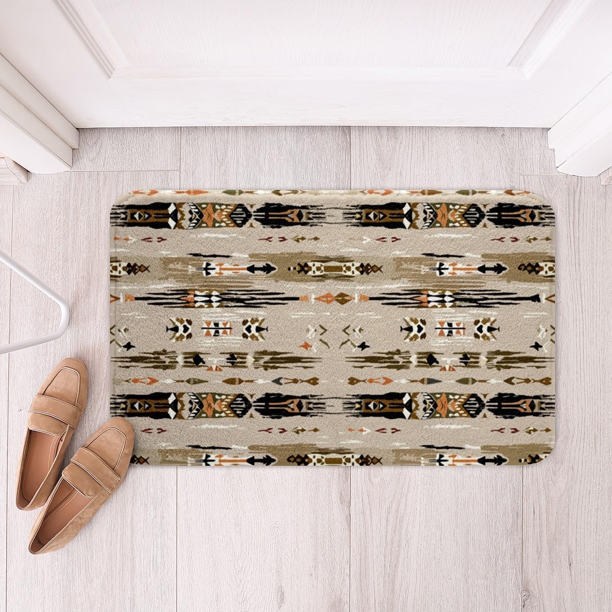 Western Style Bath Mat 16x24 Geometric Aztec Rug