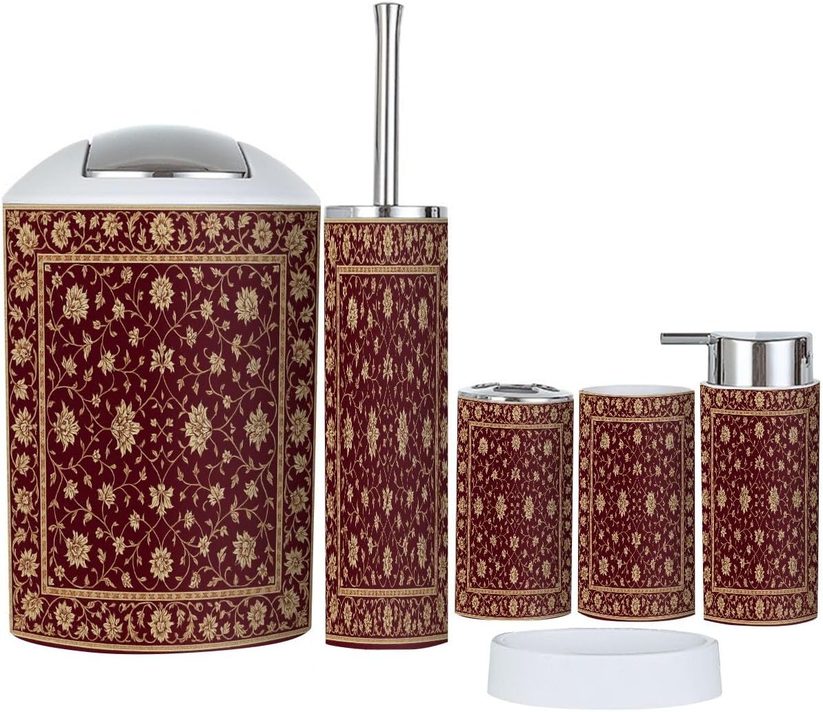 Boho Christmas Bathroom Accessories Set 6 Piece